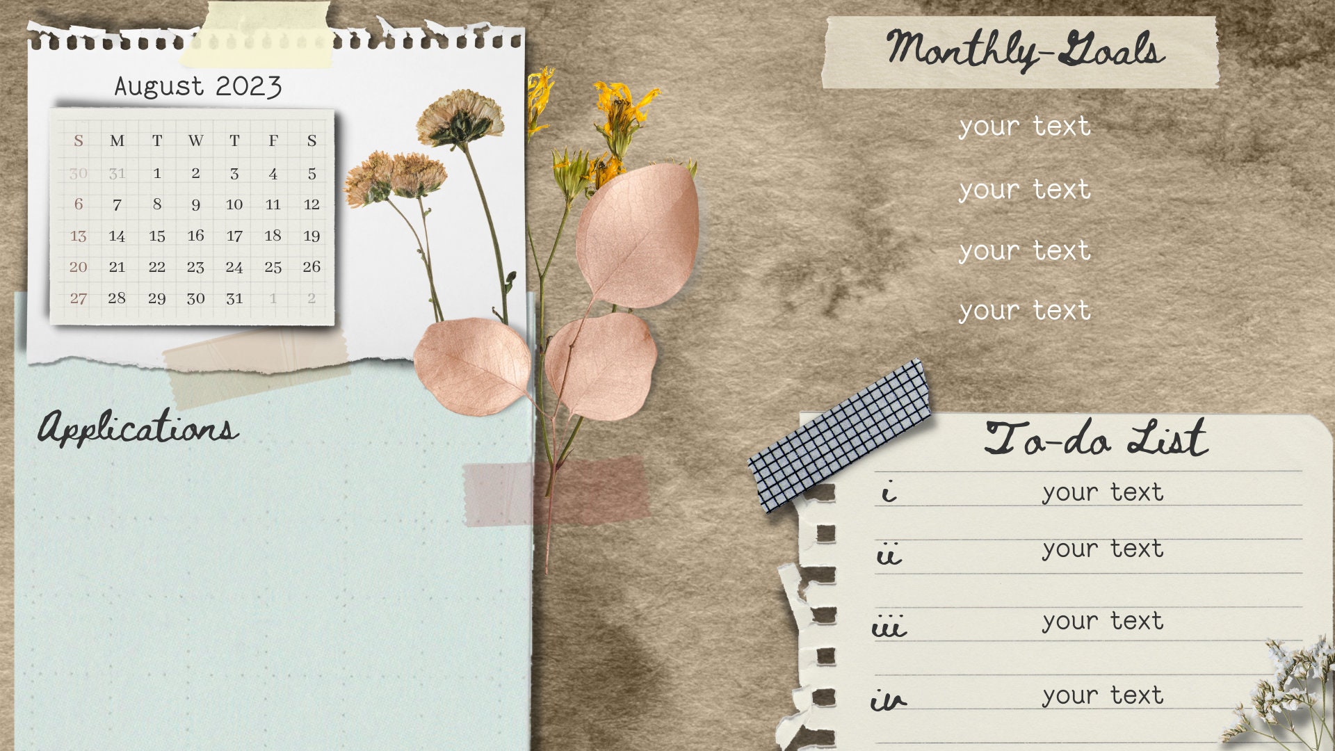 June 2023 Wallpaper Calendar Aesthetic Desktop Wallpaper Design With Calendar 2022 & 2023 | Etsy