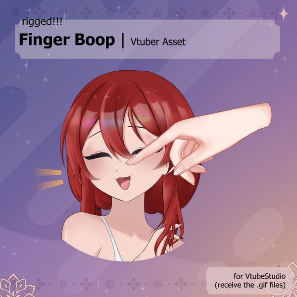 Animated Poke/Boop | Vtuber Asset