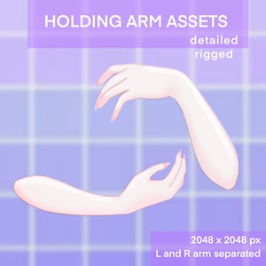 Gemonteerde armen om dingen vast te houden Vtuber-activa