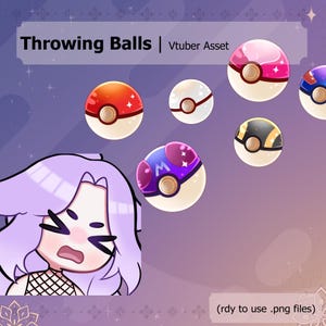 VTuber Assets I Throwable Catching Balls for streams