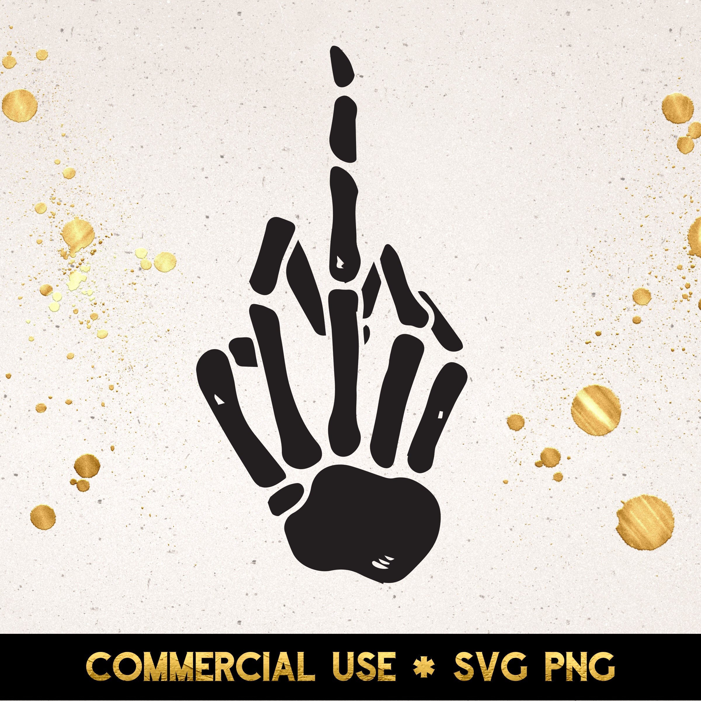 Middle finger skeleton hand svg png spooky season skeleton etsy ireland