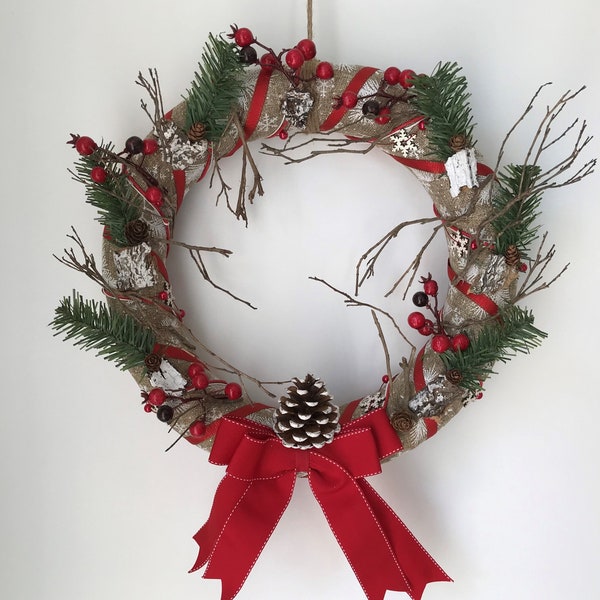 Couronne de Noël, couronne de porte