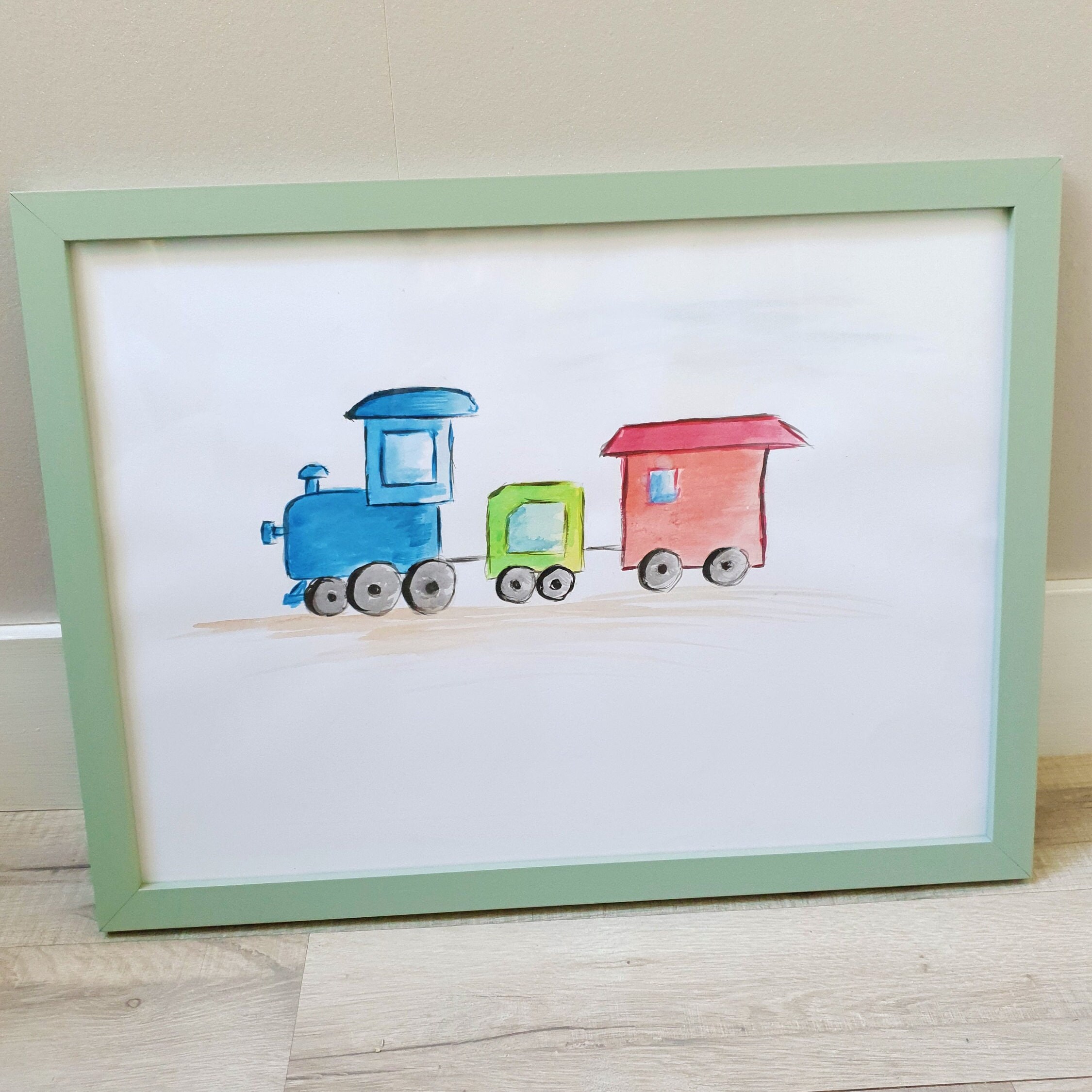 Cadre Décoratif Petit Train