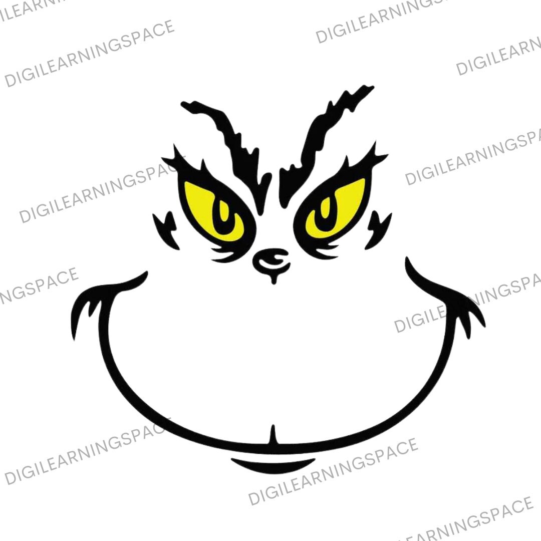 Grinch Face SVG Bundle PNG Cricut Christmas Svg My Day - Etsy