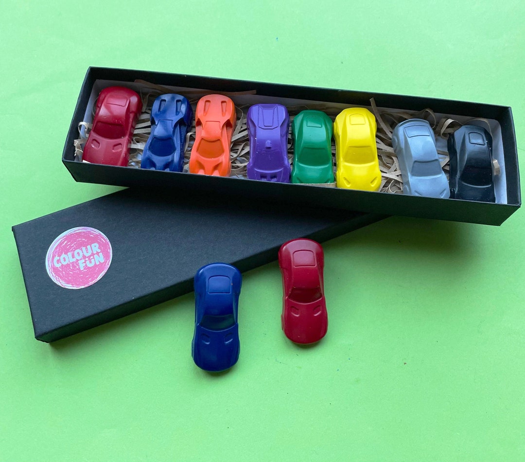 Car Gift//car Crayons, Boy Gifts, Sports Car Gift, Birthday Gift for