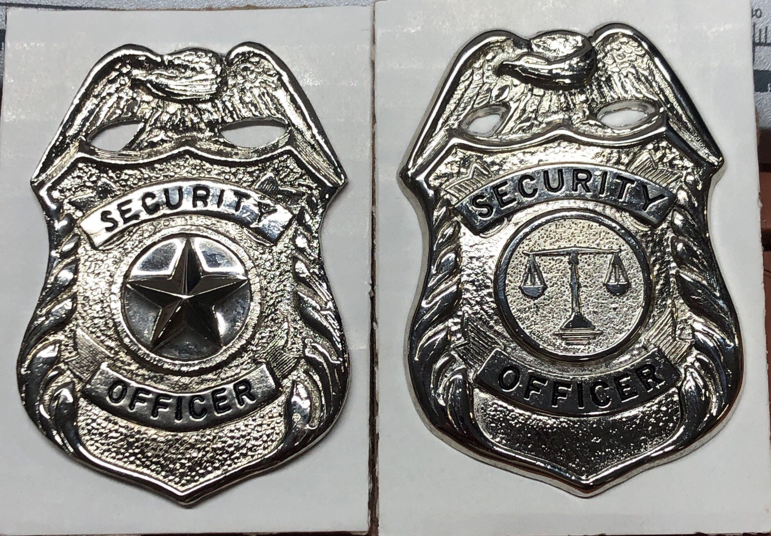 Pair 2 of SECURITY GUARD Badge Car Magnet Signs 12 Tall Vehicle Patrol  Signage New 