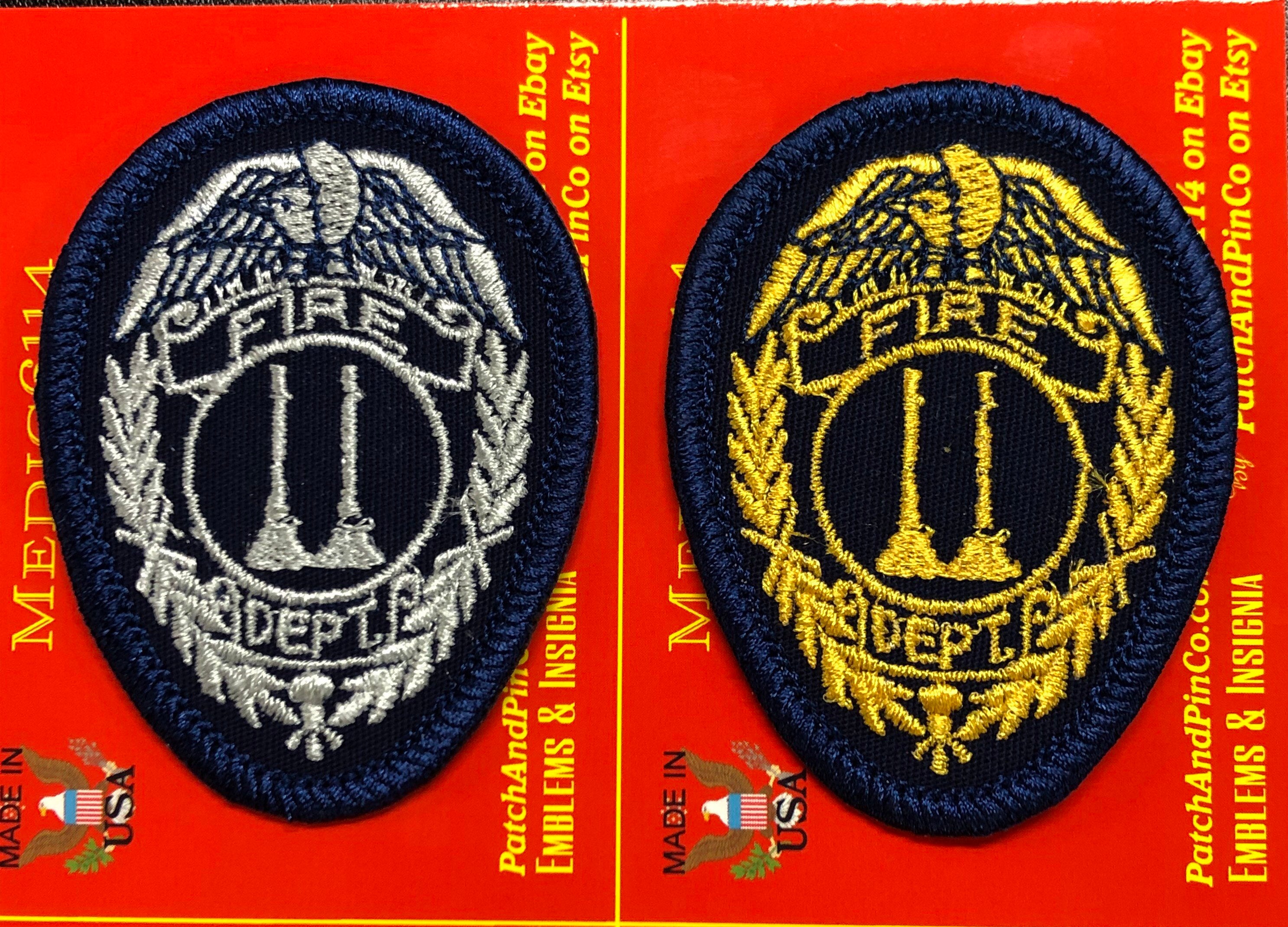 5 FR Patches Tags 1.75 Fire Resistant Retardant FRC White Iron on Patch 