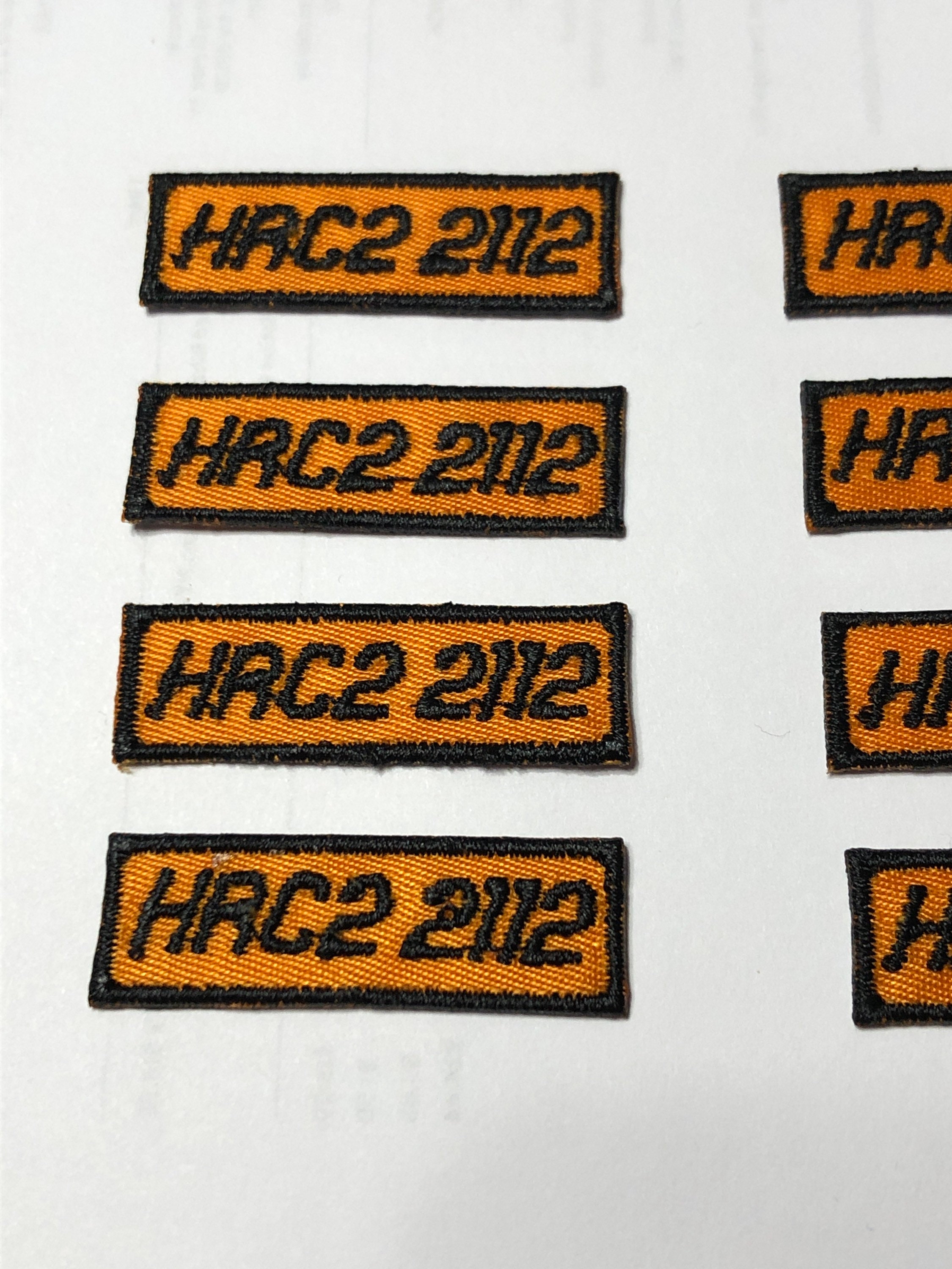 7 HRC2 2112 FR Patch Replacement Tags Fire Resistant Retardant FRC