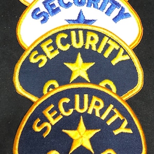 Security Guard Uniform Shoulder Patch Star. Choice