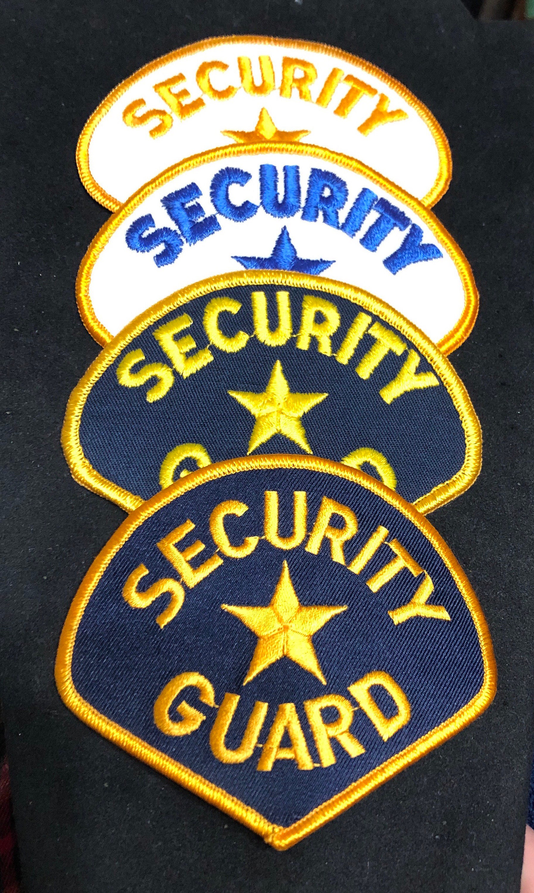 Security Guard Uniform Shoulder Patch Star. Choice - Etsy