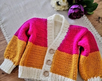 Crochet Baby Cardigan, Baby Cardigan, Crochet Cardigan, Cardigan Crochet, Hand Knit Baby Cardigan, Knit Baby Cardigan,  Baby Girl Cardigan.