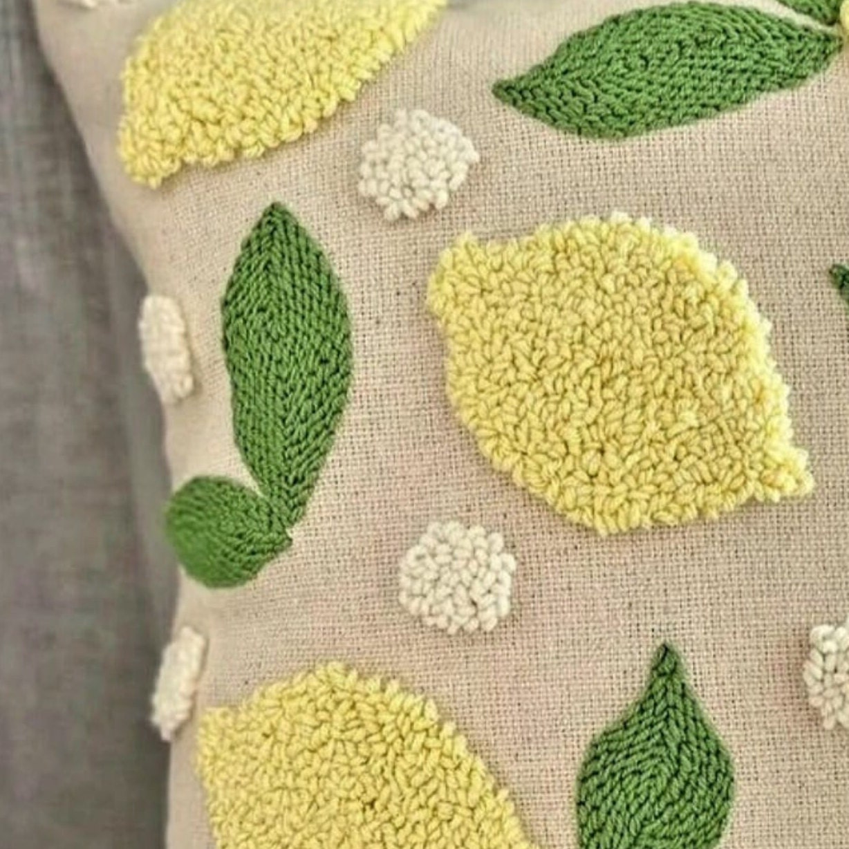 Punch Needle Pillow, Punch Needle Pillow Cover, Handmade Pillow Cover