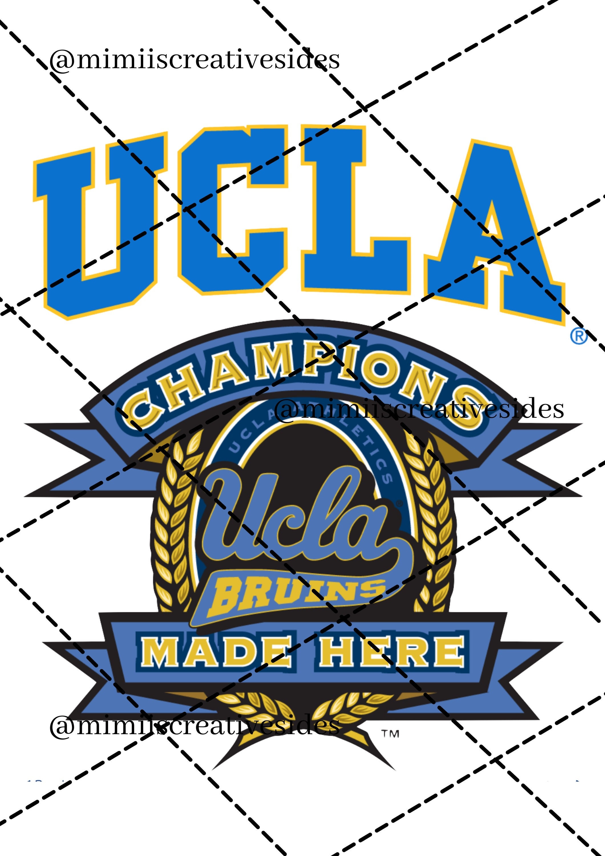 University Logo UCLA - Etsy