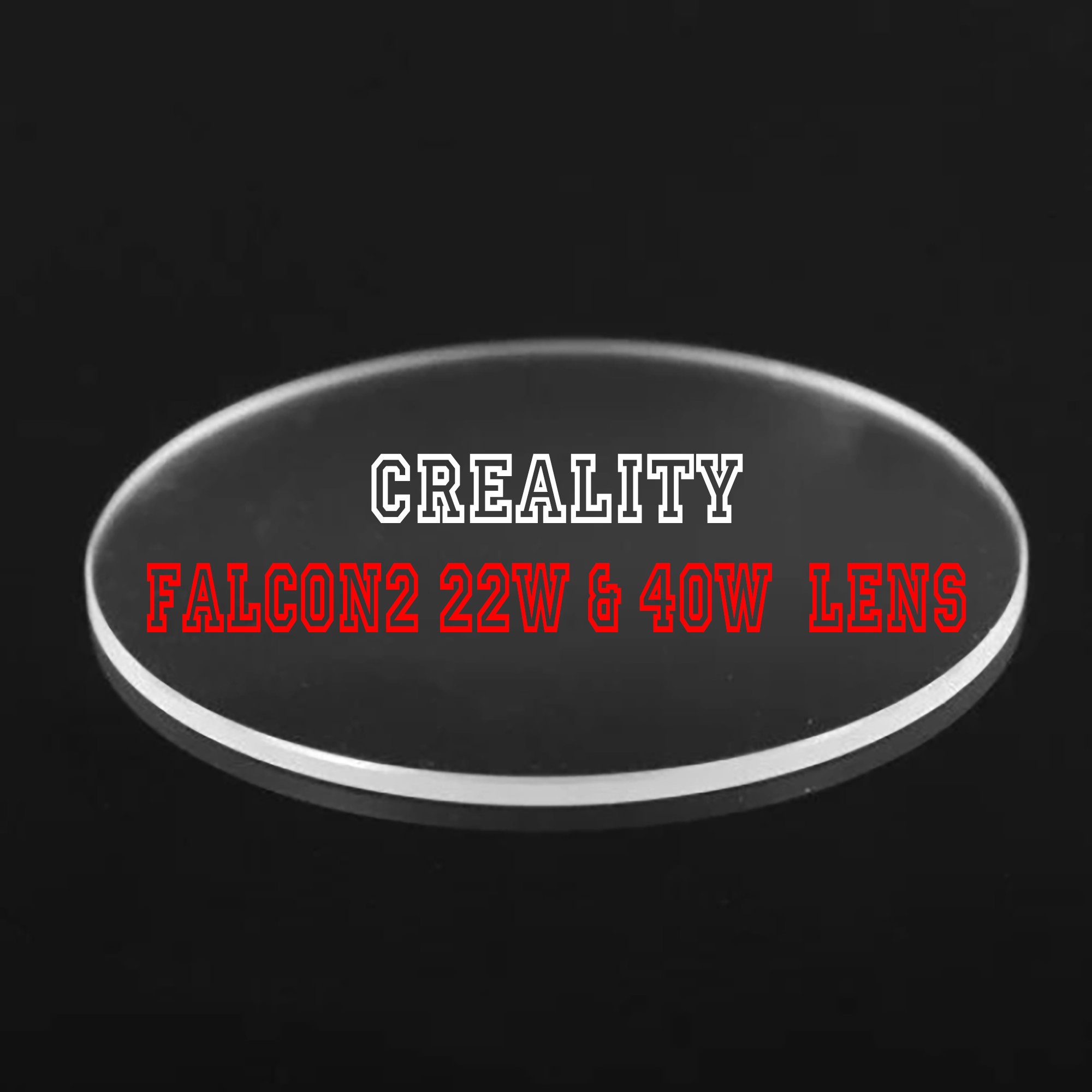 Lens for Creality Falcon2 Flat Mineral Crystals Glass Anti Scratch