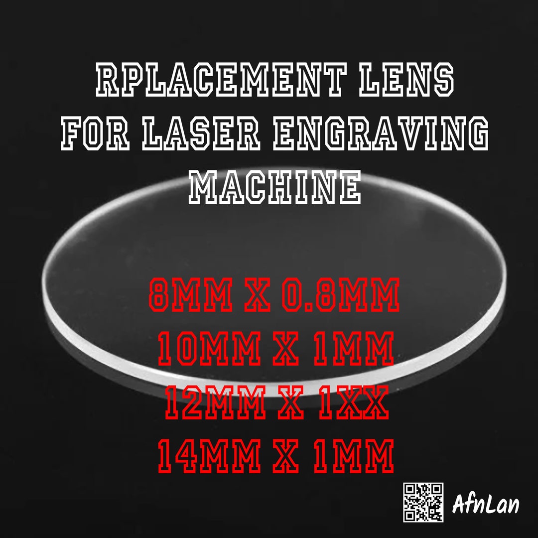 Replacement Lens for Laser Engraving Machine, Flat Mineral Crystals