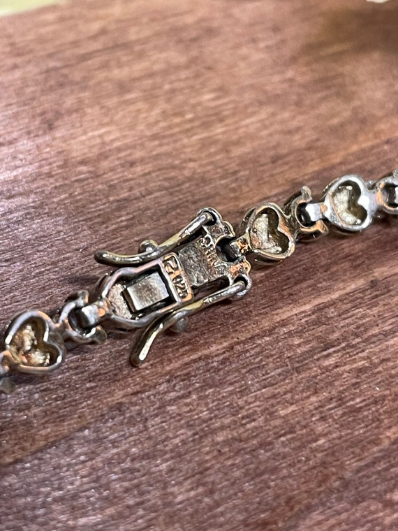 Vintage Ross-Simons Silver Tennis Bracelet - image 4