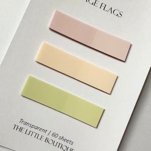 Page flags, Page tabs, Planner/Journal, Annotation tabs, Transparent planner tabs, Minimal stationery, Sticky page tabs, Highlighter tabs