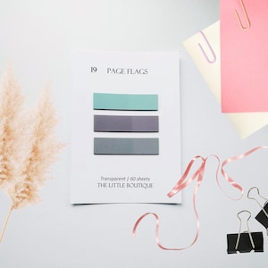 Page flags, Page tabs, Planner/Journal, Annotation tabs, Transparent planner tabs, Minimal stationery, Sticky page tabs, Highlighter tabs