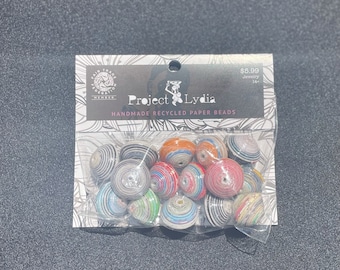 Large Loose Handmade Paper Beads