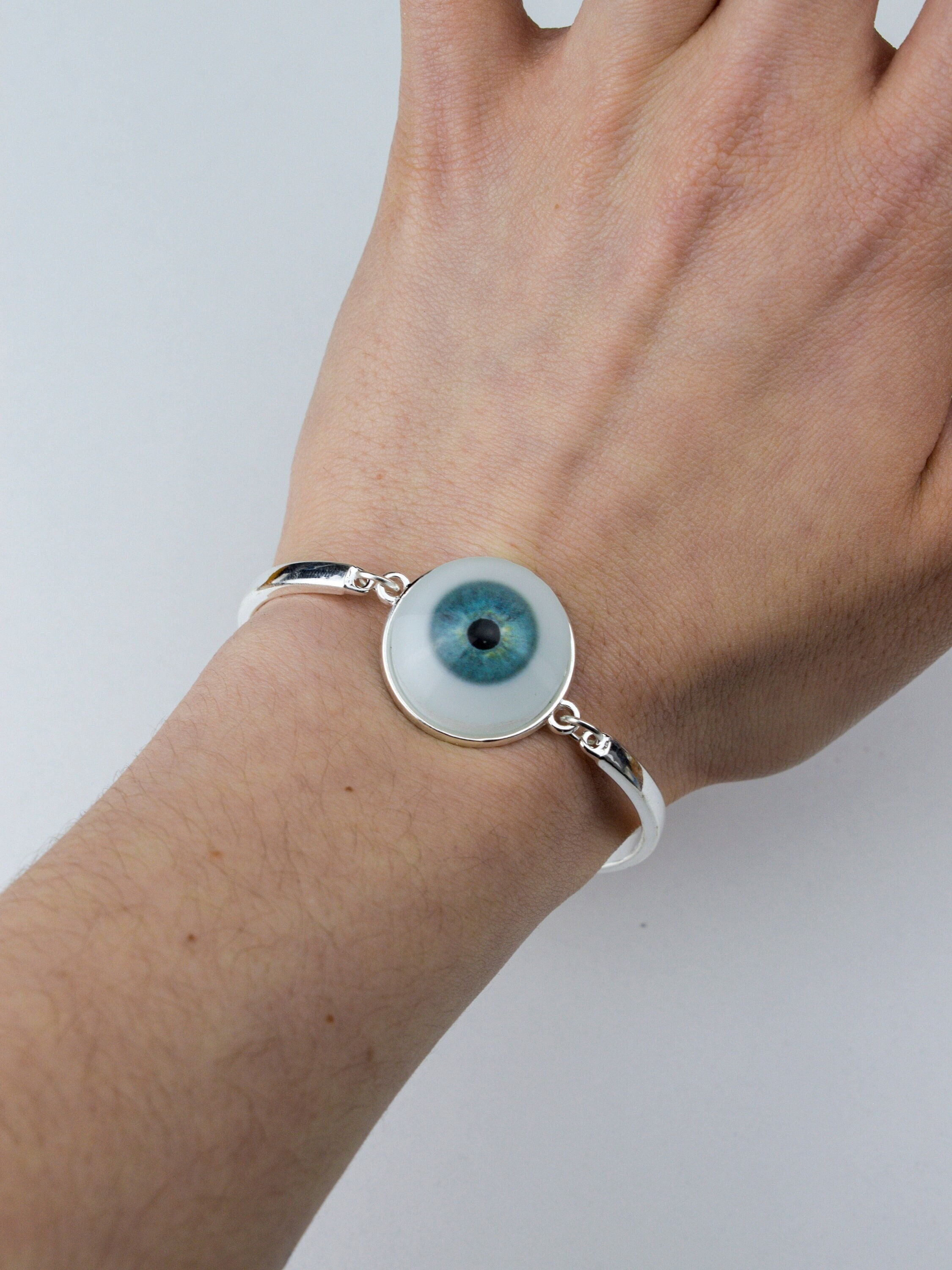 Eyeball bracelet Hyperrealistic light blue eyeball bracelet Etsy