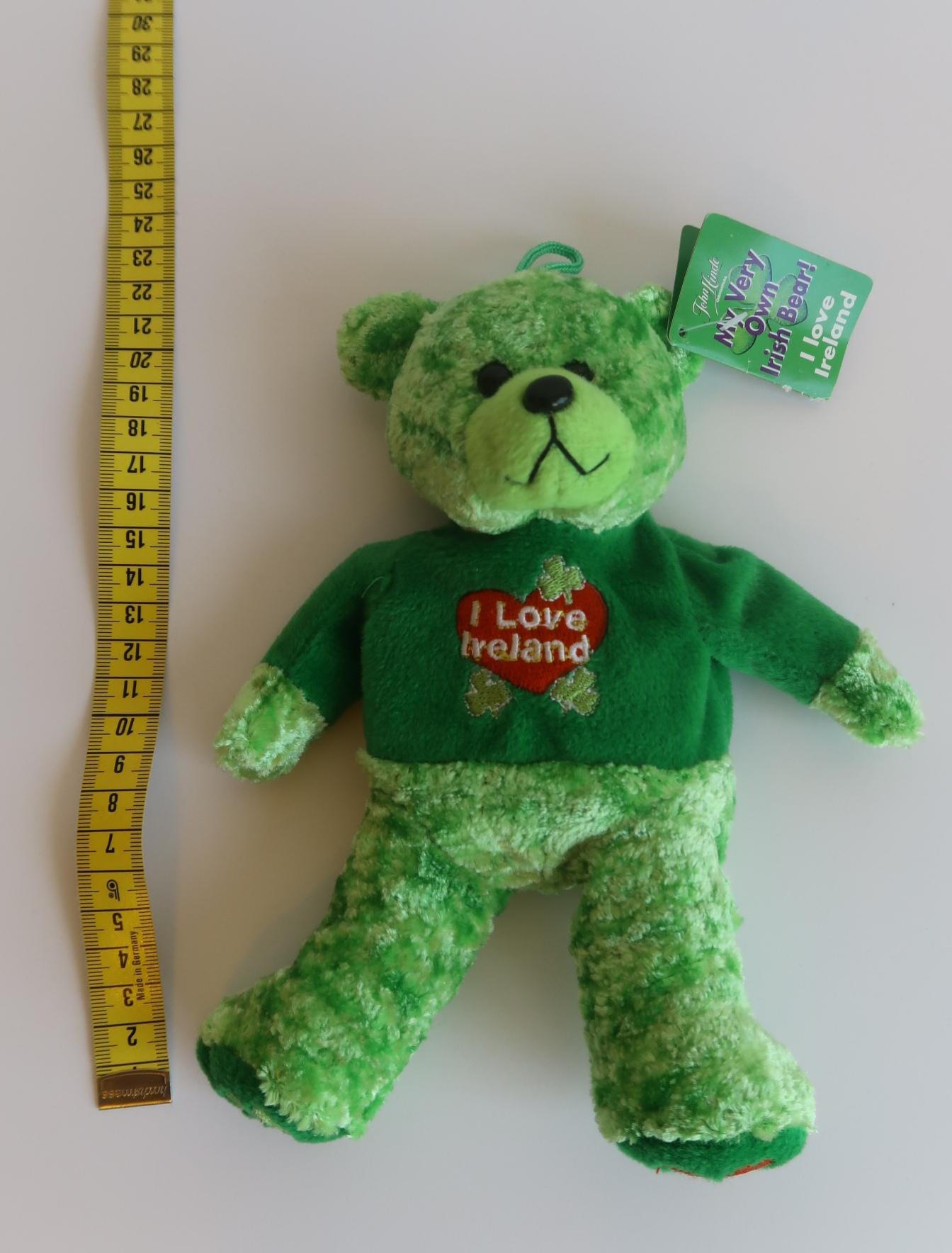ILove Ireland テディベア - グリーンシャムロックのぬいぐるみ
