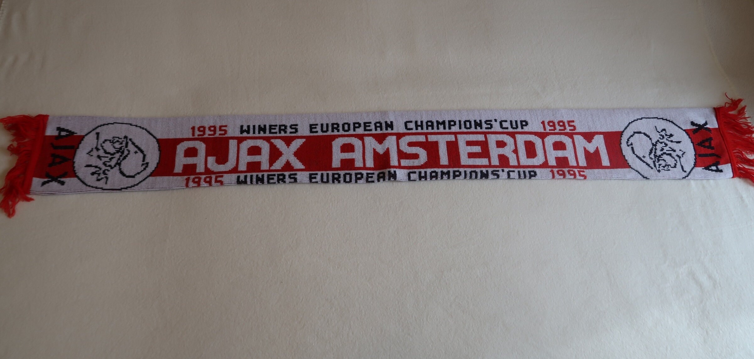 Vintage Football Scarf – Ajax Amsterdam 1995 European Cup Winners