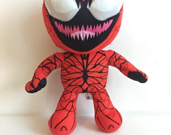Carnage Plush 12" - Official Marvel Whitehouse Leisure - Spider-Man Villain Symbiote - Rare 30cm Chibi Carnage Doll