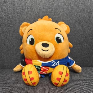 Albert Plush Bear — Official UEFA EURO 2024 Mascot 20 cm Soft Football Toy with Number 24 Shirt, Licensed Fan Souvenir, Gift from Germany