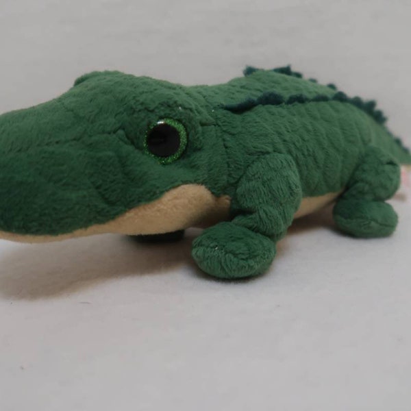 Rare Plush Alligator. Green Crocodile Spike. The Beanie Boos Collection. My Birthday is January 14. TY Beanie Baby 2017. Retired. 28 cm long