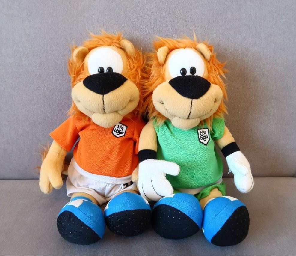 ヴィンテージ レア Locky ライオン ぬいぐるみセット (ペア