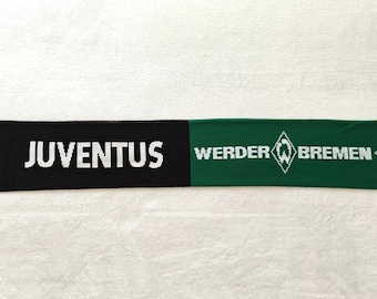 Juventus vs Werder Bremen 2006 Scarf – Champions League 1/8, Feb 22 - Mar 7, Stadio delle Alpi & Weser-Stadion, Official UEFA Match Scarf