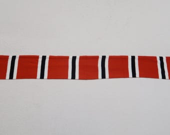 Manchester United Bar Scarf — Vintage Premier League Collectible, Red Devils Fan Gift, 136×15 cm Football Scarf