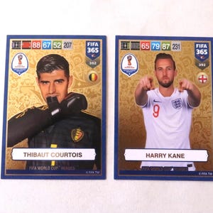 Fußballkarten. Panini Fifa 365. Russland 2018. Luka Modric, Mbappe, Kane. WM, Helden. Adrenalyn XL. Sammelkarten Limitierte Auflage