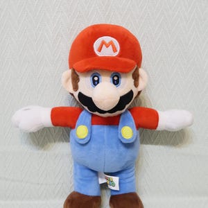 Super Mario. Classic plush toy. Original character. Nintendo 2021. Good Stuff. Happy memories. Collectible soft toy. Nursery decoration.