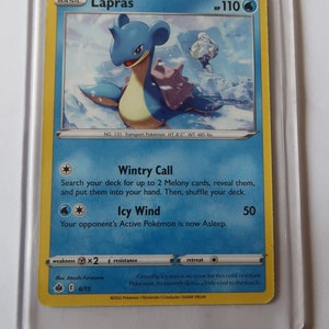 Perlen. Brauche Pokemon Karte. Winterlich rufen. Eiswind. Wasser-Pokémon. 2022 Nintendo. Sammelkarten. Spiele-Freak. Anime-Karte. Sammlerstück