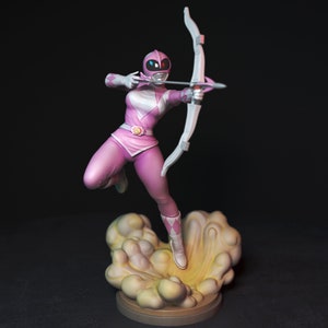 Pink Ranger - Pin Up Statue & Miniature - Torrida Minis | DND | RPG | Fantasy | Tabletop Games | Miniature | Figurine | Gifts