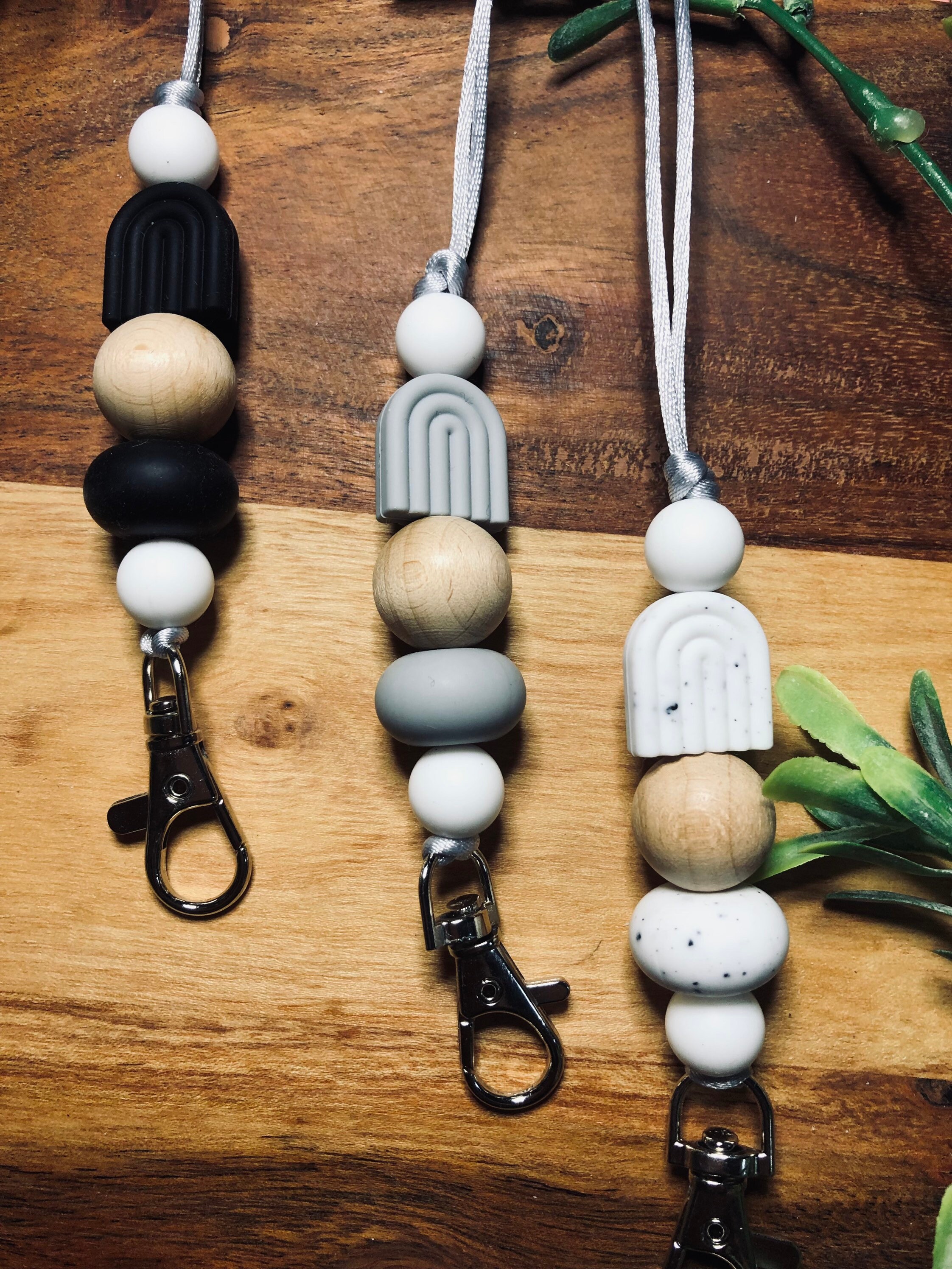 Lanyard, Silicone Bead Lanyard, Teacher Lanyard, Nurse Lanyard, Badge