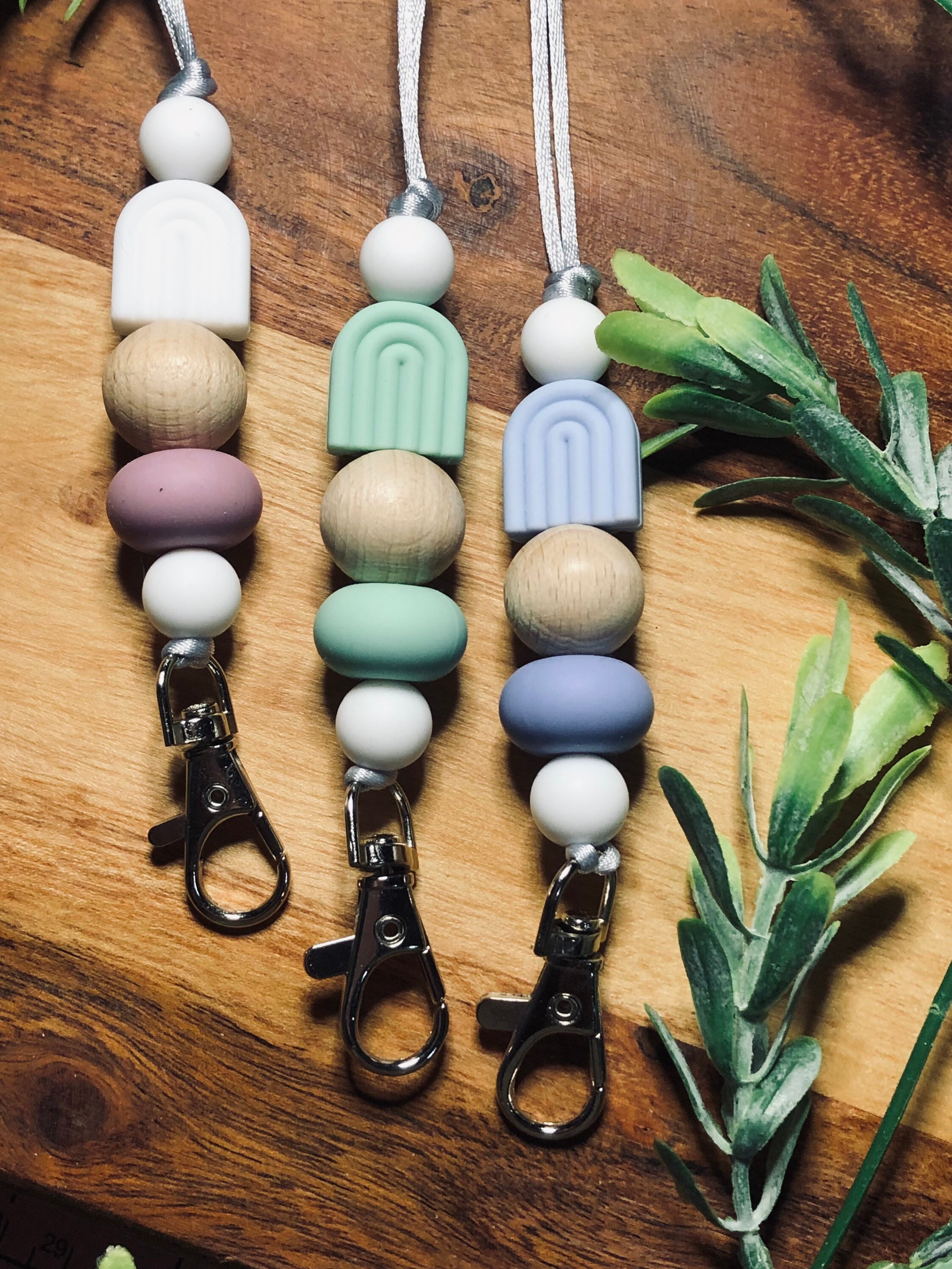 Lanyard, Silicone Bead Lanyard, Teacher Lanyard, Nurse Lanyard, Badge