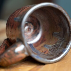 Handmade Ceramic Copper Mug with Brown Drip image 4