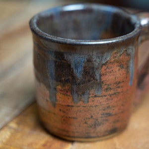 Handmade Ceramic Copper Mug with Brown Drip image 3