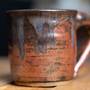 Handmade Ceramic Copper Mug with Brown Drip image 2