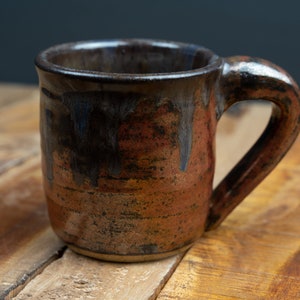 Handmade Ceramic Copper Mug with Brown Drip image 10