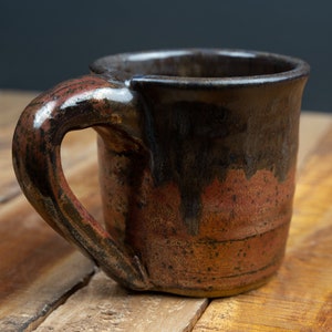 Handmade Ceramic Copper Mug with Brown Drip image 6