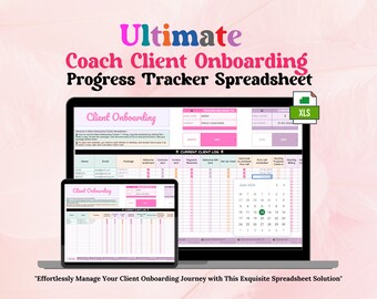 Planilha de acompanhamento de integração de clientes para coaches, CRM para pequenas empresas e gerenciamento de leads, rastreador de negócios do Planilhas Google, lista de clientes e informações