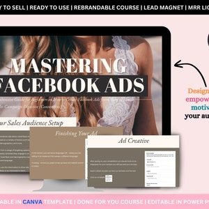 Mastering FACEBOOK ADS Guide with MRR, Done for You Course, Comprehensive Guide for Creating Effective Ad Campaigns, Resell Rights, Canva image 8