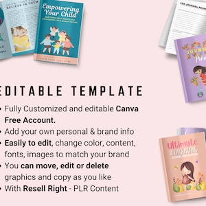 Empower your child with our comprehensive ebook workbook, designed to nurture self-worth and confidence. This editable resource, compatible with Canva's free account, is not just a tool for personal growth