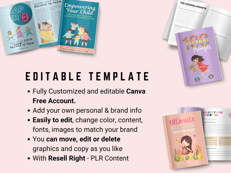 Empower your child with our comprehensive ebook workbook, designed to nurture self-worth and confidence. This editable resource, compatible with Canva's free account, is not just a tool for personal growth