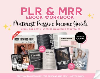 Pinterest Passive Income Done For You PLR MRR Digital Marketing Bundle,Pinterest Marketing Guide, Pinterest Success, Make Money on Pinterest