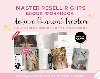 Financial Freedom with MRR Ebook Workbook, Done For You, Financial Planner, Passive Income, Resell Rights Bundle,Resell Ebook,Canva Template