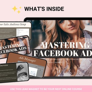 Mastering FACEBOOK ADS Guide with MRR, Done for You Course, Comprehensive Guide for Creating Effective Ad Campaigns, Resell Rights, Canva image 3